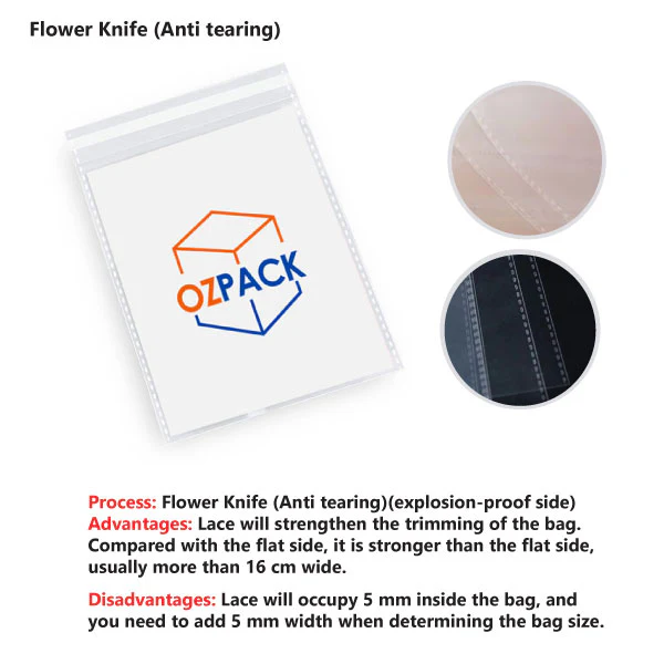 220 X 300mm Self Adhesive Sealing Clear OPP Cellophane Resealable Plastic Bags - Image 3