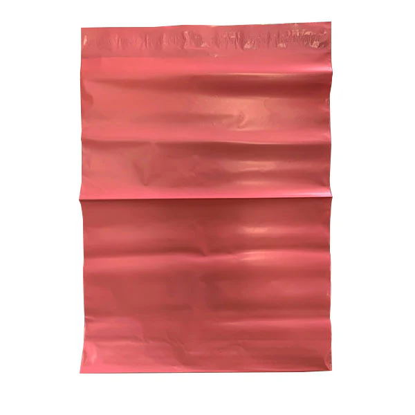 310 mm x 405 mm + 45 mm Light Pink Poly Mailer Plastic Mailing Satchel Courier Shipping Bag - Image 3