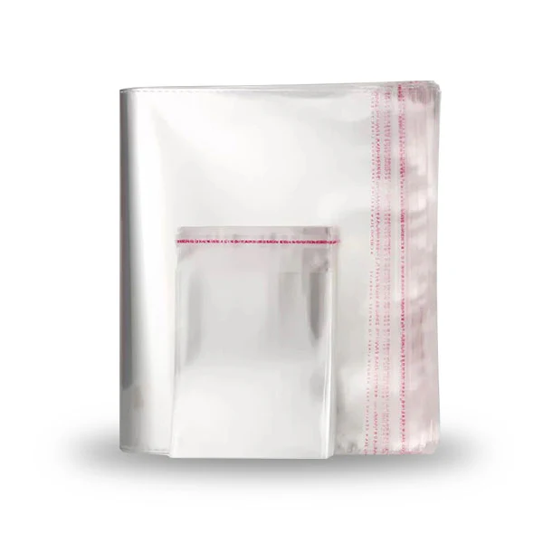 40 x 210mm Self Adhesive Sealing Clear OPP Cellophane Resealable Plastic Bags - Image 6