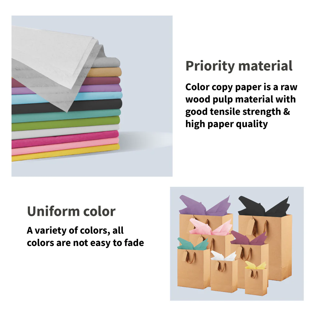 500pcs Lavender Gift Wrapping Tissue Packaging Paper 50cm x 70cm Recyclable Eco-Friendly - Image 3