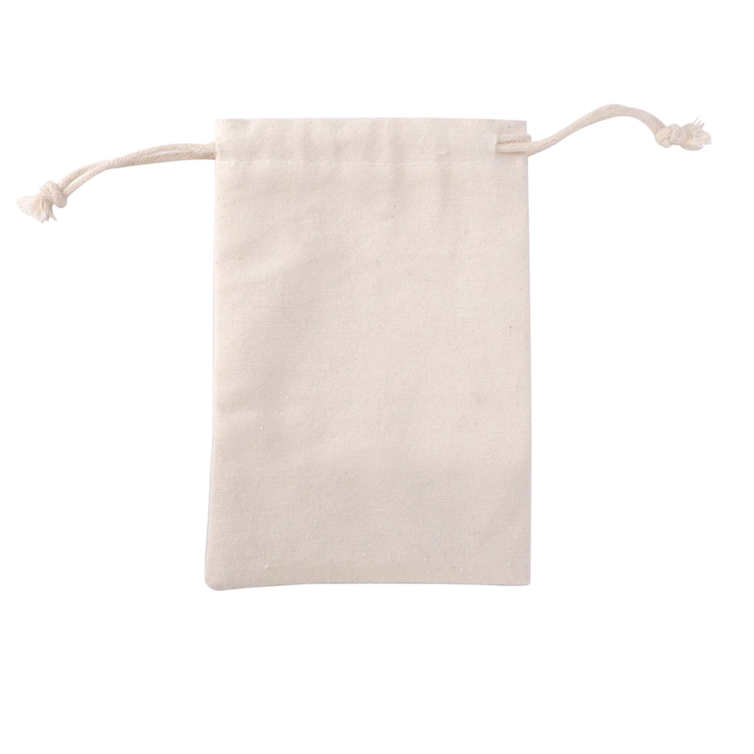 50pcs 10cm x 15cm Calico Drawstring 10oz Canvas Storage Linen Gift Bags - Image 6