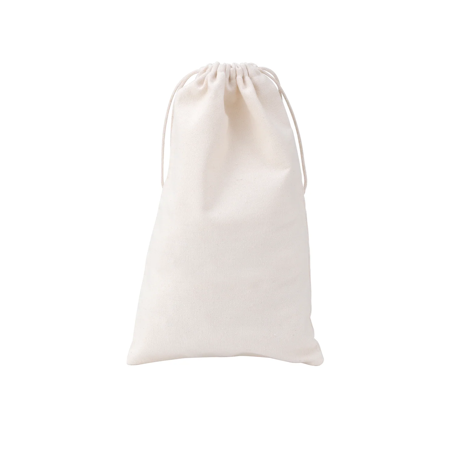 50pcs 20cm x 30cm Calico Drawstring 10oz Canvas Storage Linen Gift Bags - Image 3