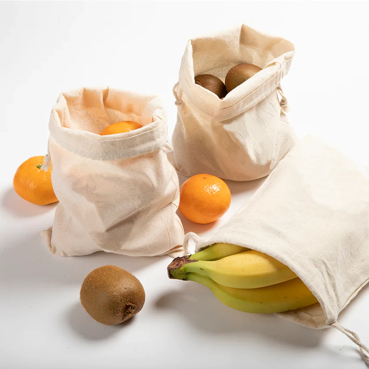 50pcs 20cm x 30cm Calico Drawstring 10oz Canvas Storage Linen Gift Bags - Image 5