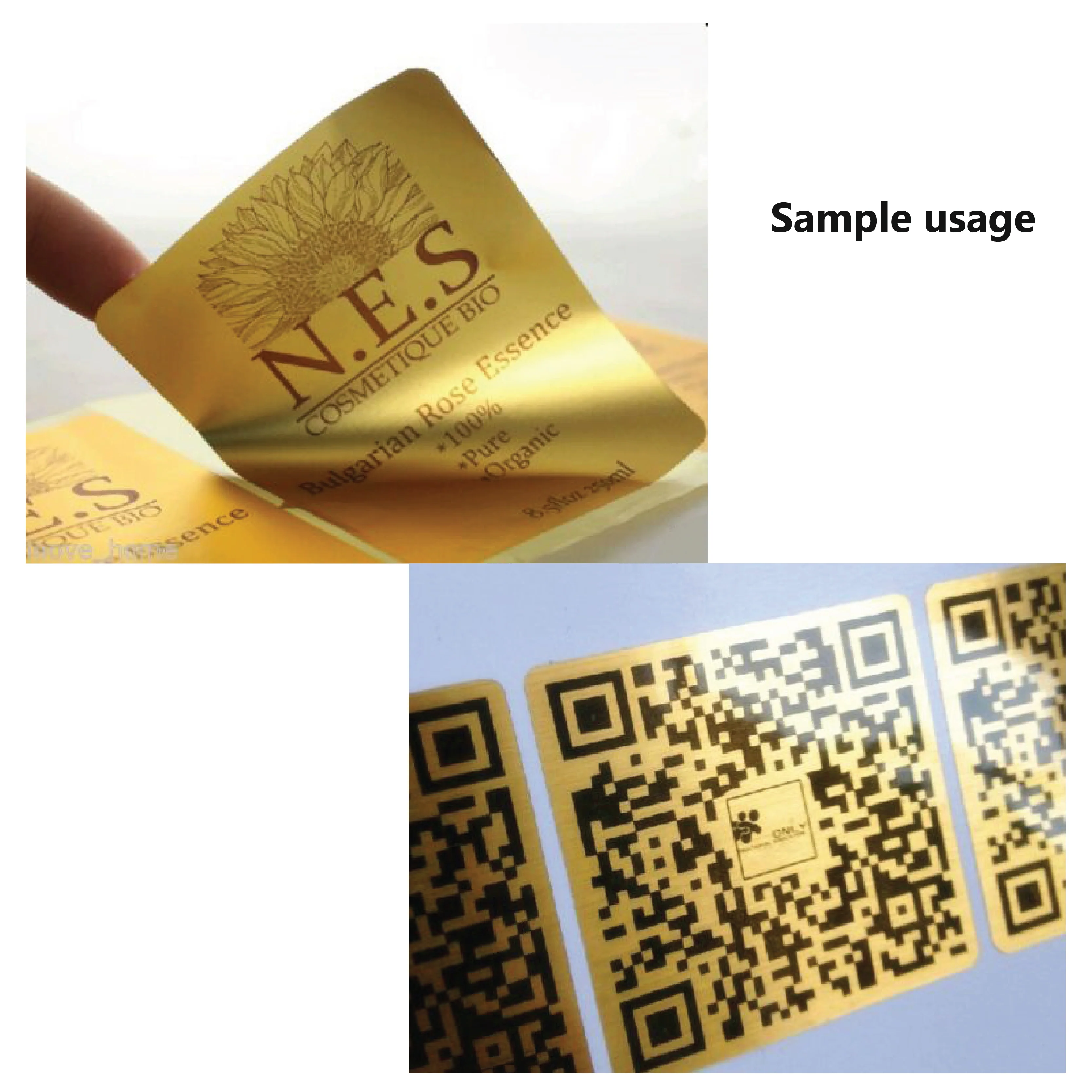 A4 Glossy Gold/Silver PET Self Adhesive Vinyl Sticker Paper Sheet Label Laser Print - Image 11