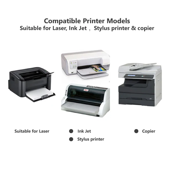 A4 Multi Self-adhesive White Matte / White Glossy / Brown Kraft / Colour Matte Printing Paper - Image 3