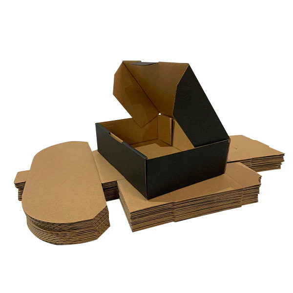 Black Mailing Boxes 174 x 128 x 53mm Die Cut Shipping Packing Cardboard Box - Image 6