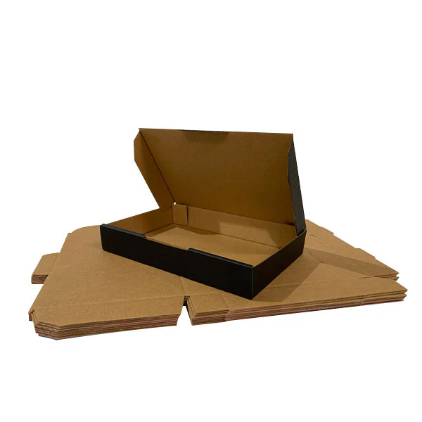 Black Mailing Boxes 220 x 145 x 35mm Die Cut Shipping Packing Cardboard Box - Image 6