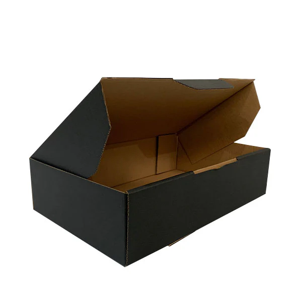 Black Mailing Boxes 240 x 150 x 60mm Die Cut Shipping Packing Cardboard Box - Image 3