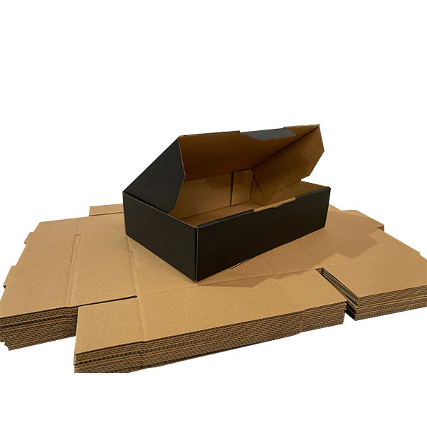 Black Mailing Boxes 240 x 150 x 60mm Die Cut Shipping Packing Cardboard Box - Image 8