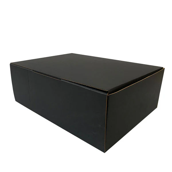 Black Mailing Boxes 270 x 200 x 95mm DIE CUT Shipping Packing Cardboard Box - Image 5
