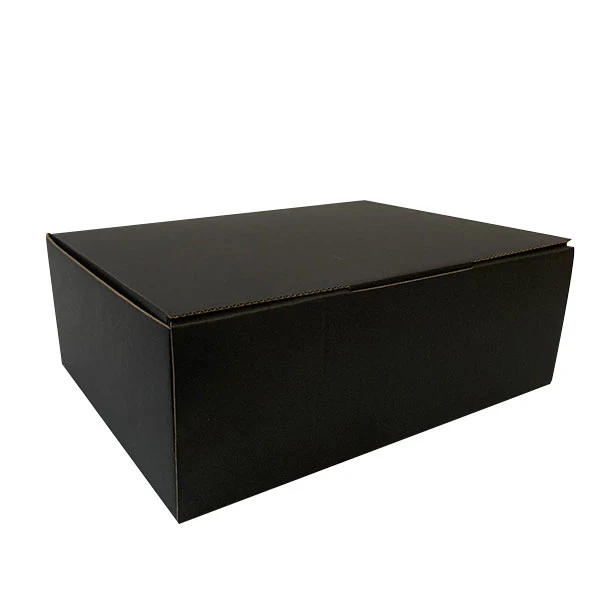 Black Mailing Boxes 270 x 200 x 95mm DIE CUT Shipping Packing Cardboard Box - Image 6