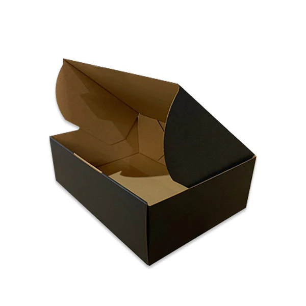 Black Mailing Boxes 310 x 230 x 105mm Die Cut Shipping Packing Cardboard Boxes - Image 4