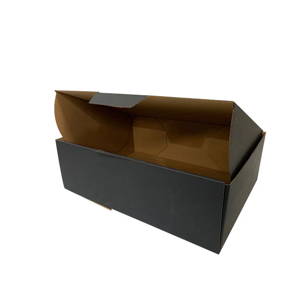 Black Mailing Boxes 310 x 230 x 105mm Die Cut Shipping Packing Cardboard Boxes - Image 6