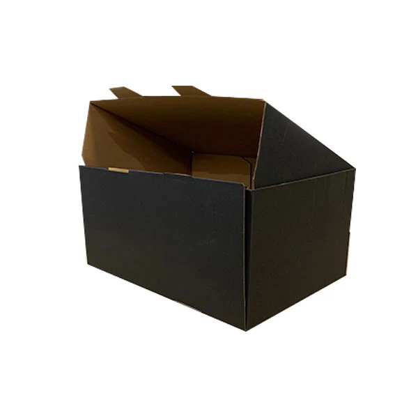 100pcs Black Mailing Boxes 320 x 240 x 160mm Die Cut Shipping Packing Carton Box - Image 4