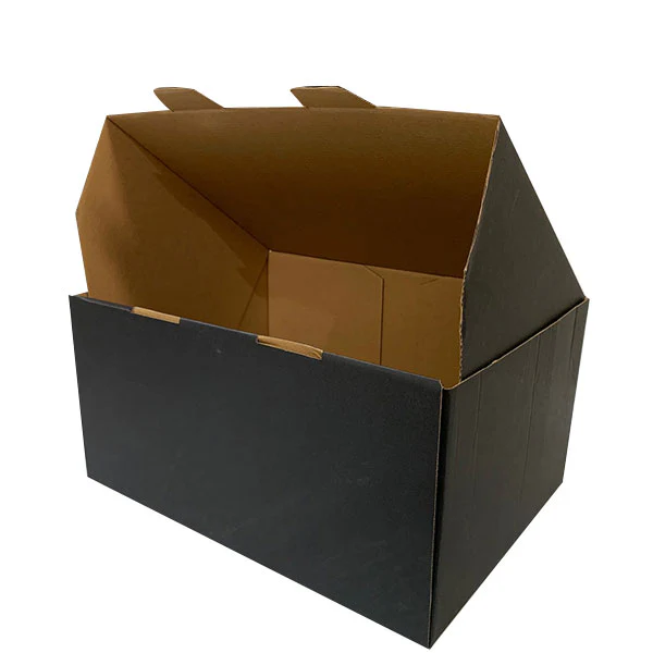 100pcs Black Mailing Boxes 320 x 240 x 160mm Die Cut Shipping Packing Carton Box - Image 5