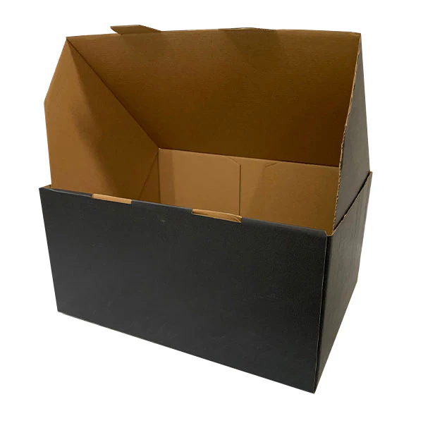 100pcs Black Mailing Boxes 320 x 240 x 160mm Die Cut Shipping Packing Carton Box - Image 6