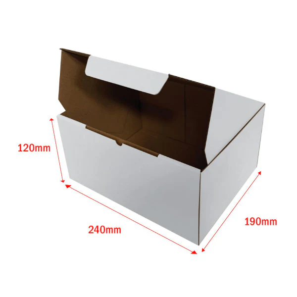 Die Cut 240 x 190 x 120mm Mailing Shipping Packing Cardboard Box for AusPost Medium Box - Image 3
