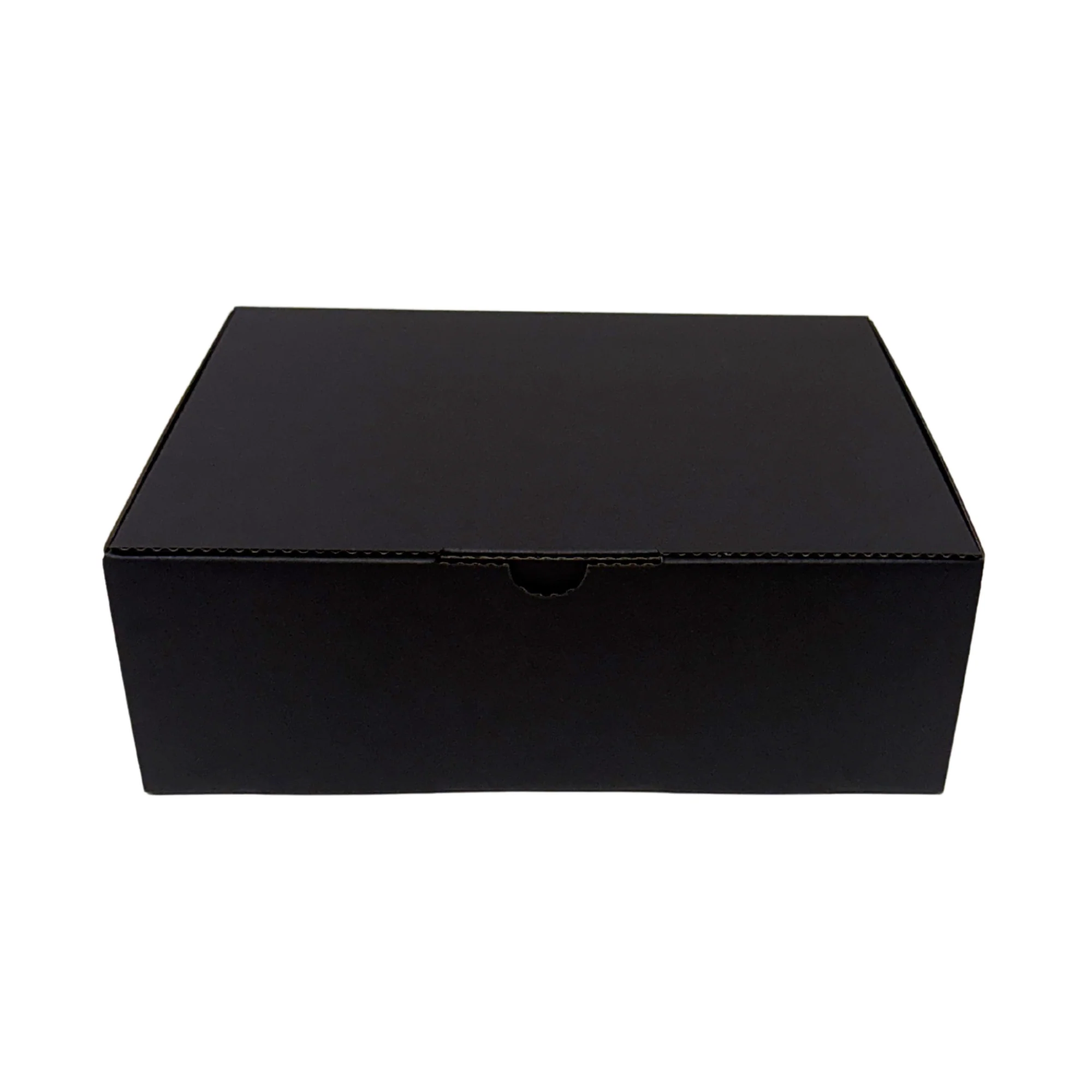 Full Black Die Cut Mailing Box 220 × 145 × 35 mm – Cardboard Shipping & Packing Box - Image 4