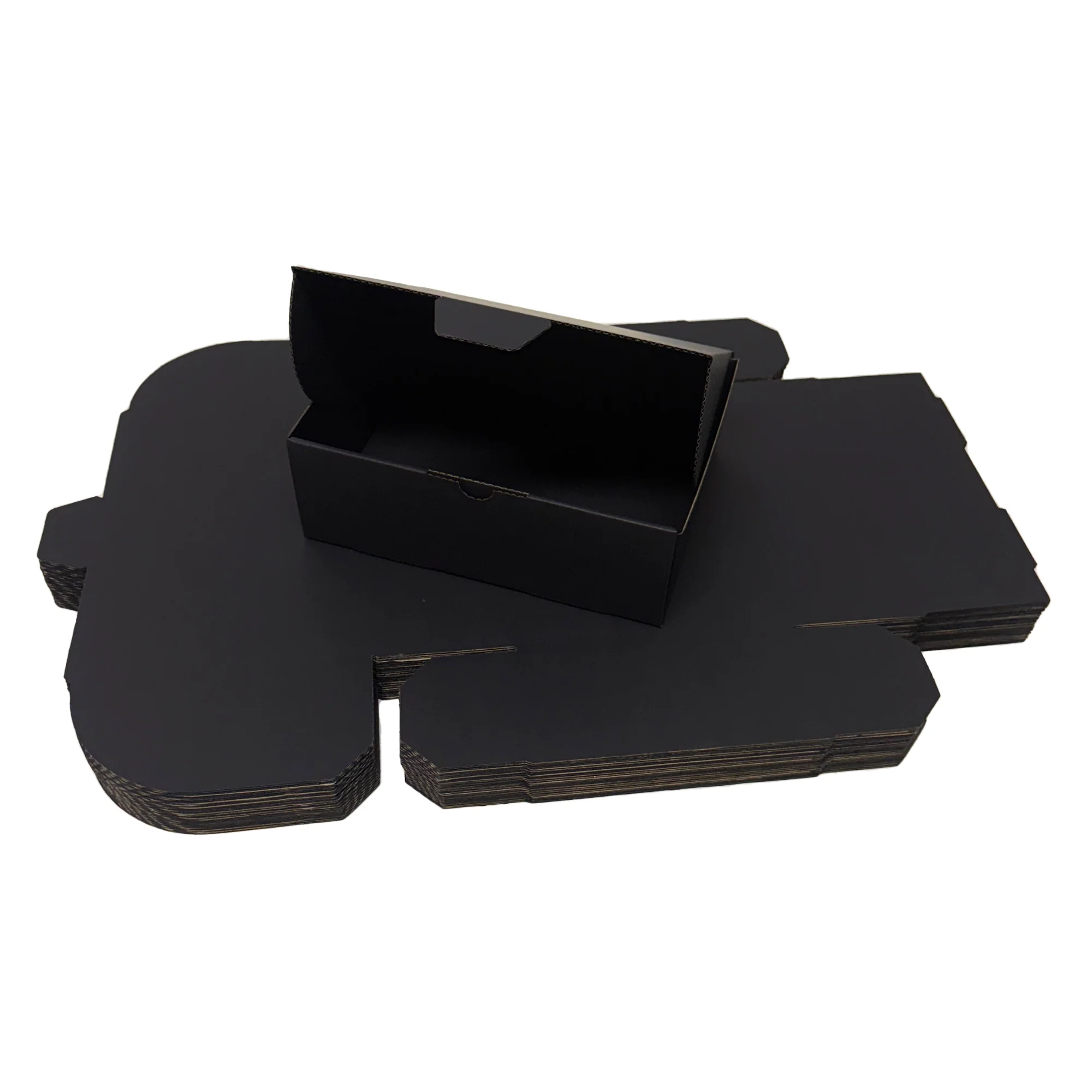 Full Black Die Cut Mailing Box 220 × 145 × 35 mm – Cardboard Shipping & Packing Box - Image 6
