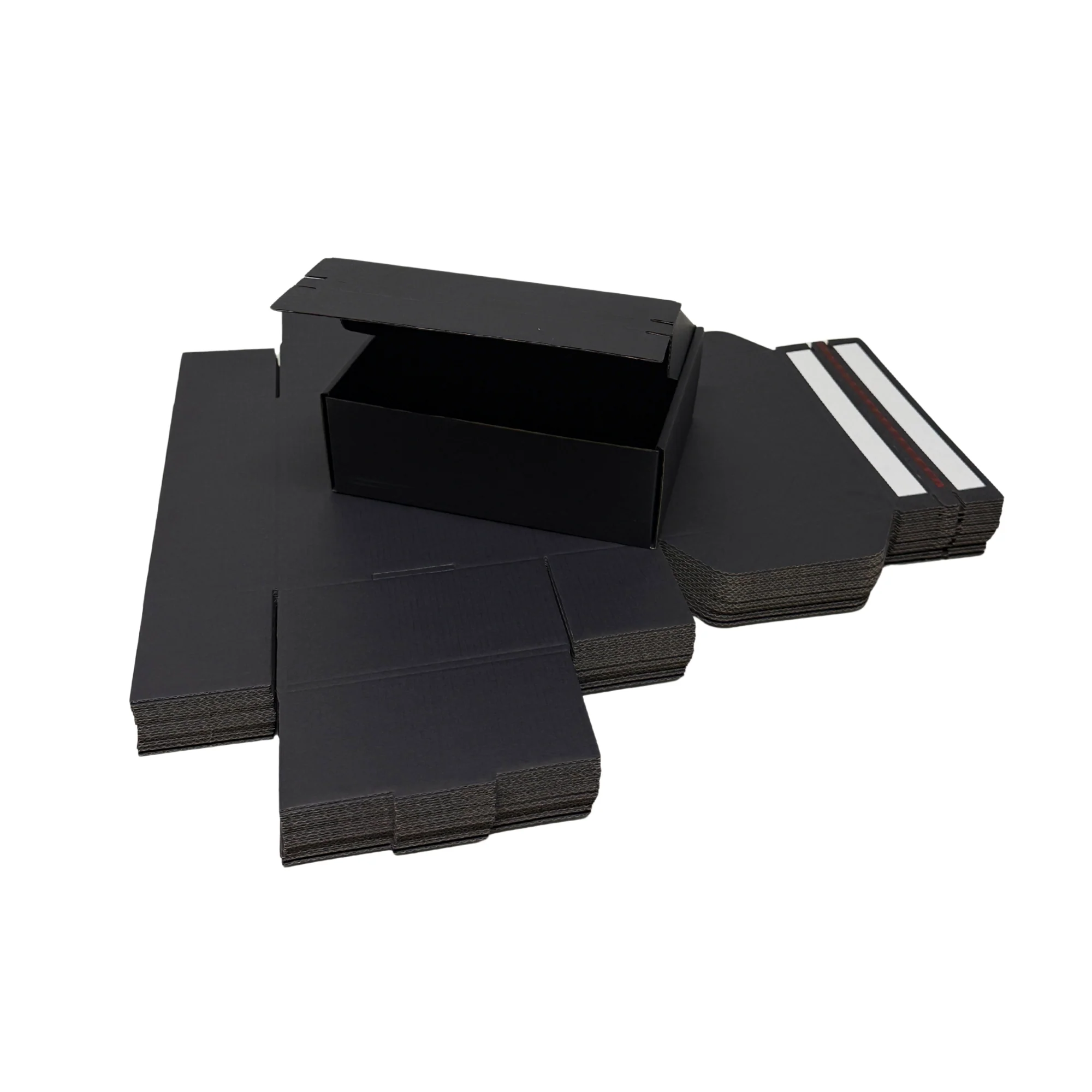 Full Black Self Sealing Tuck Front Box 220 × 160 × 77mm – Shipping & Gift Packaging - Image 6
