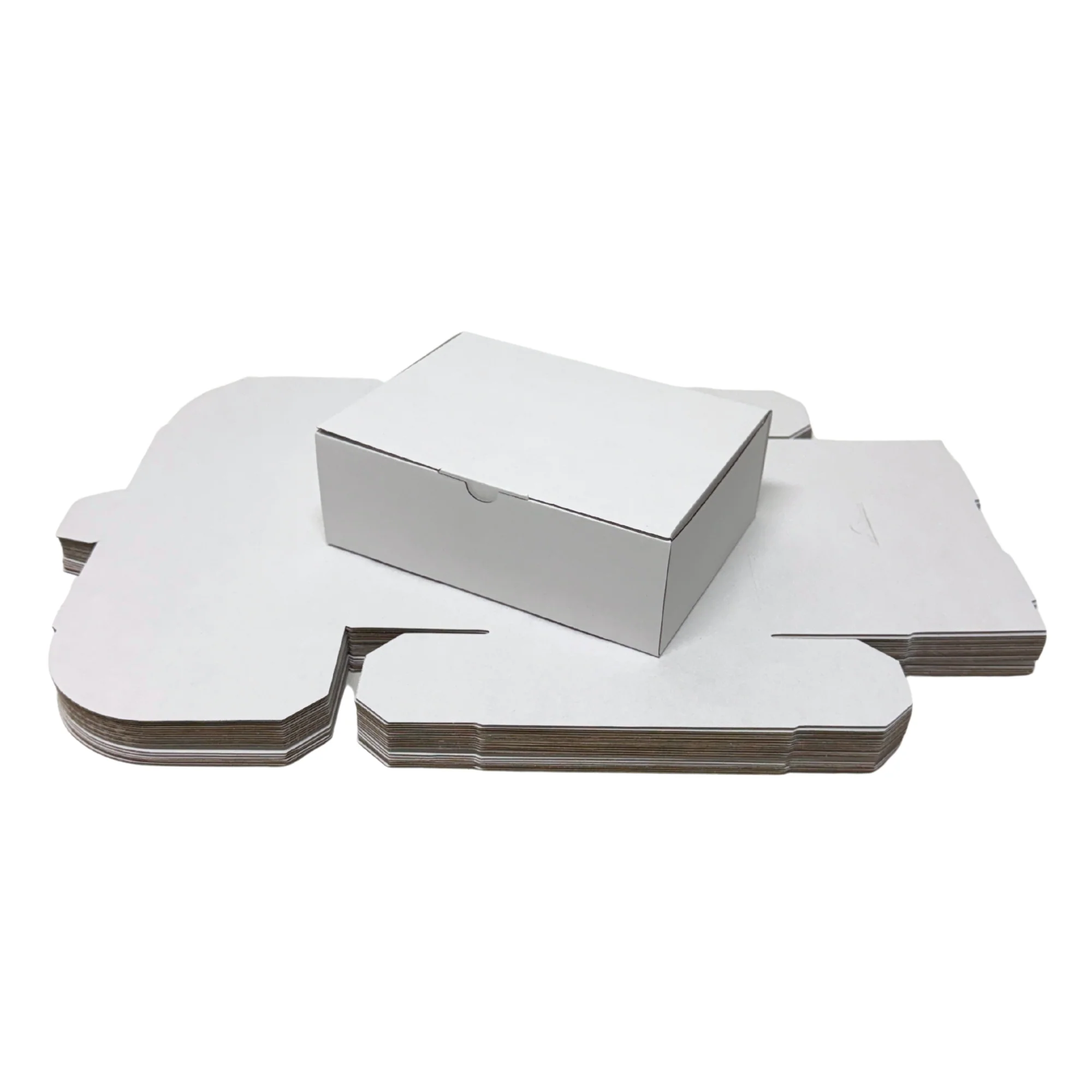 Full White Mailing Box 220 × 160 × 77 mm – Die Cut Cardboard Shipping & Gift Packing Box - Image 8