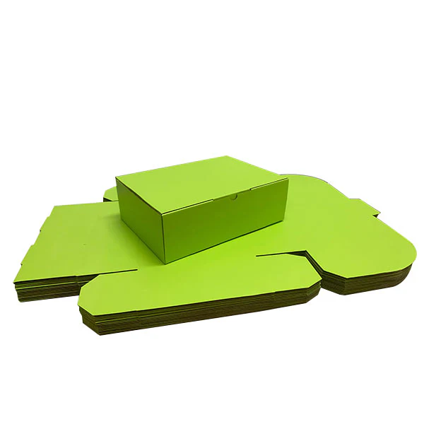 Green Mailing Boxes 310 x 230 x 105mm Die Cut Shipping Packing Cardboard Boxes - Image 5