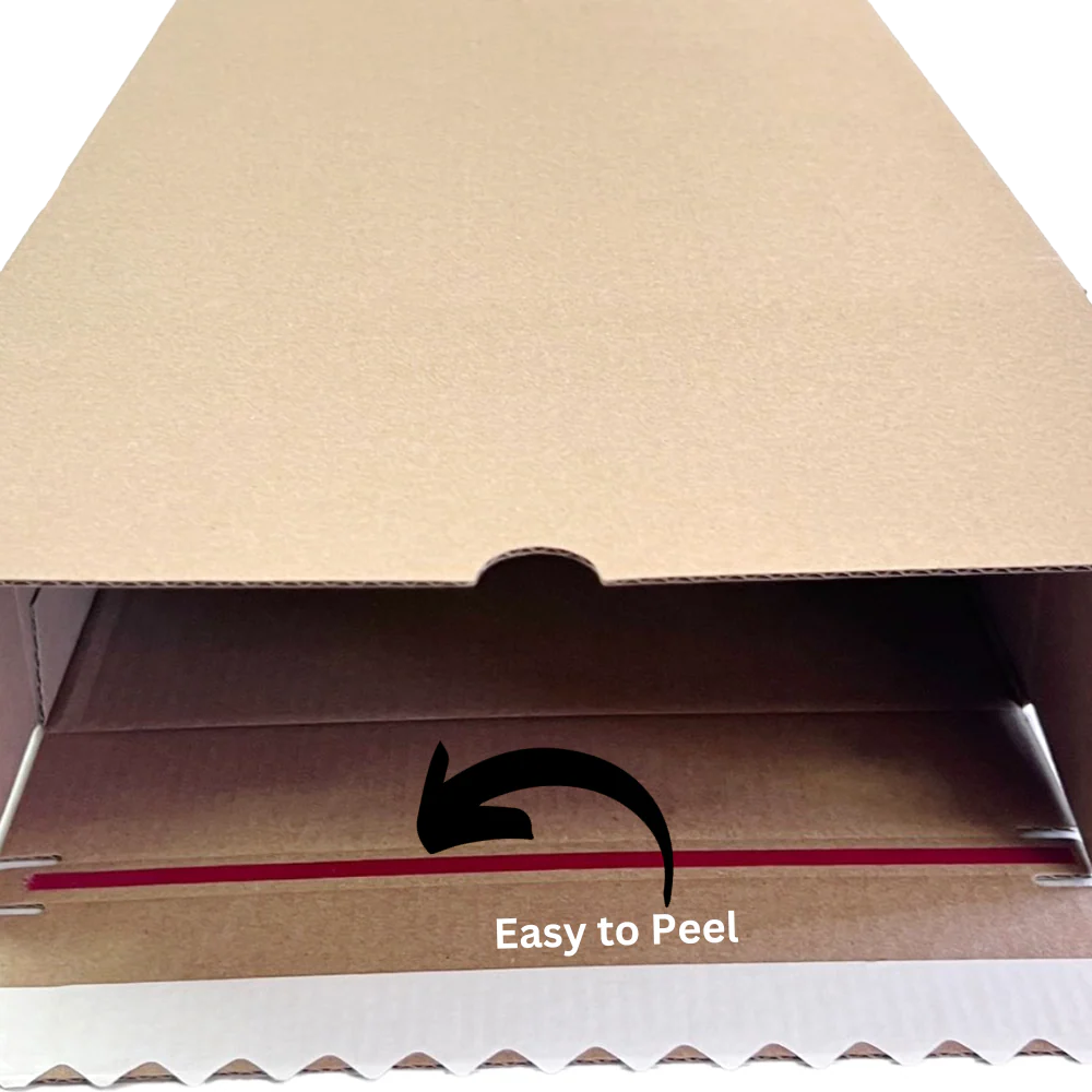 Self Sealing Box 220 x 160 x 77mm Kraft Brown Heavy Duty - Image 4