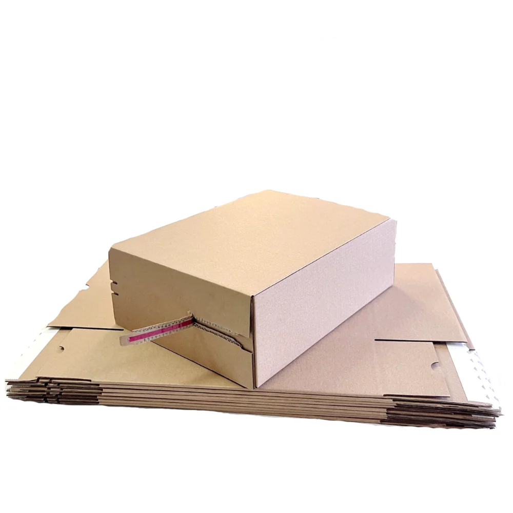 Self Sealing Box 310 x 230 x 105mm Kraft Brown Heavy Duty - Image 6