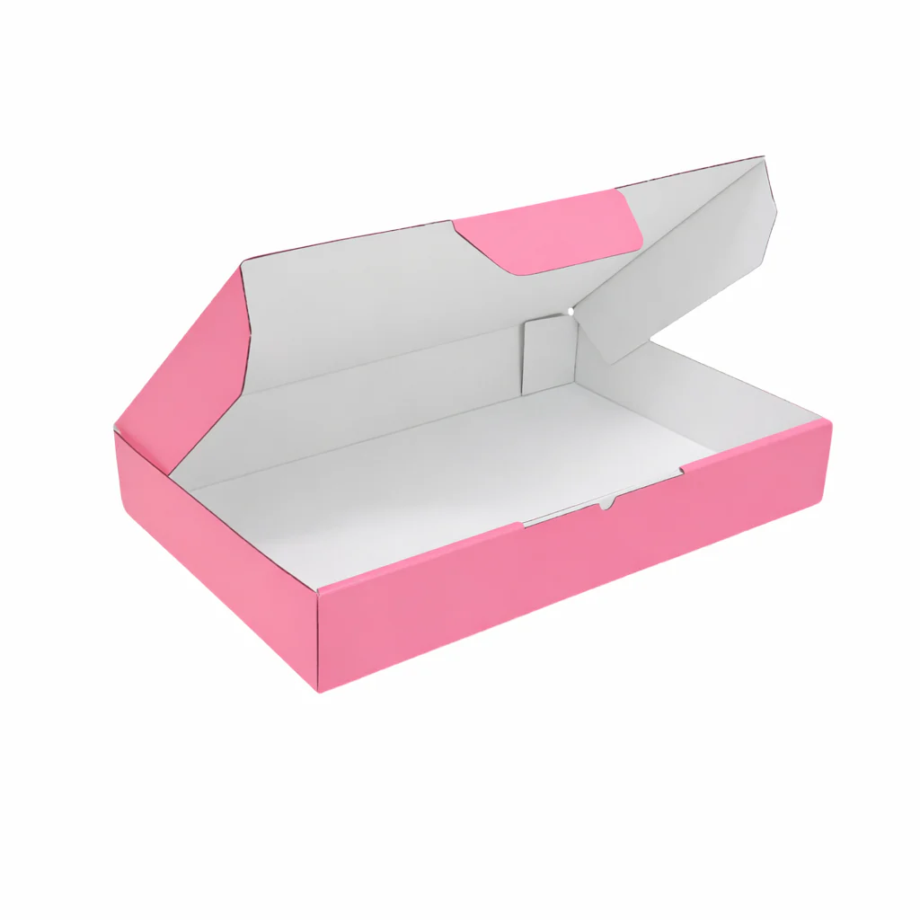 Pink Mailing Boxes 220 x 145 x 35mm | OZPACK Cardboard Shipping Boxes with White Interior | Die Cut Mailer Boxes - Image 3