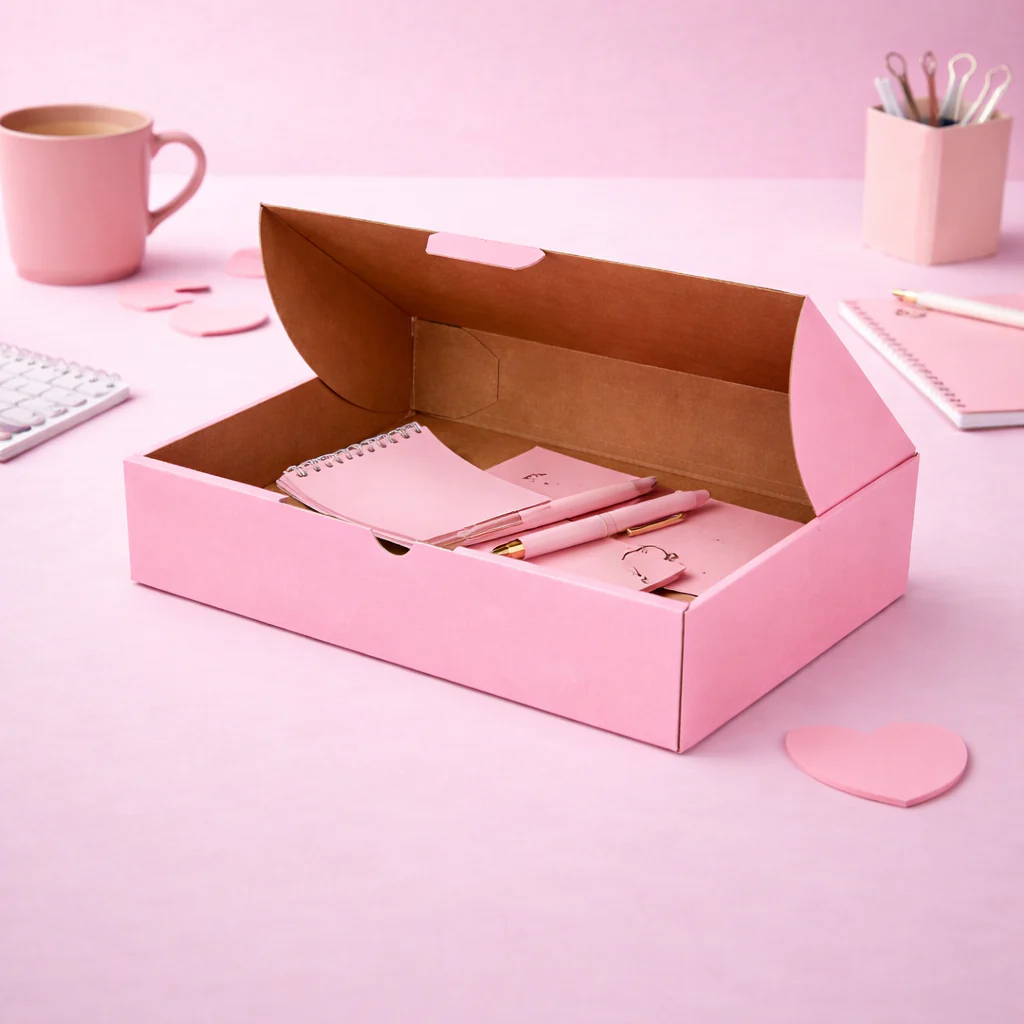 Pink Mailing Boxes 240 x 150 x 60mm Die Cut Shipping Packing Cardboard Box - Image 3